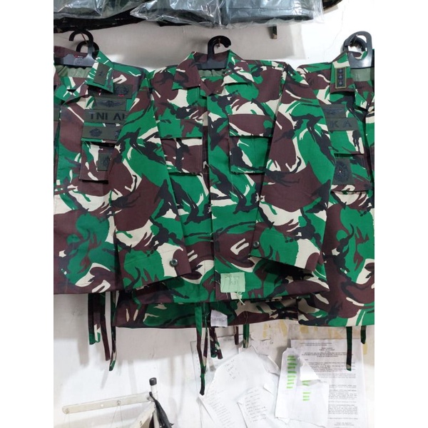 Setelan baju TNI  PDL VELBET PLATINUM Wool/full puring tanpa atribut quality