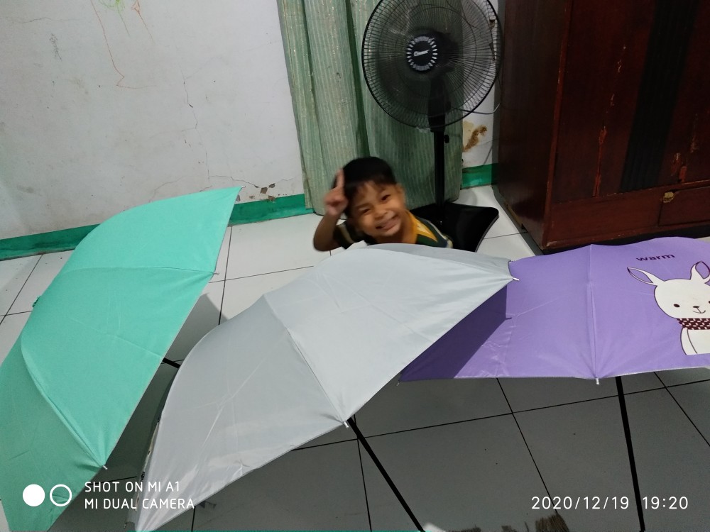 Tabasa Payung Lipat Winter Animal Tl 112