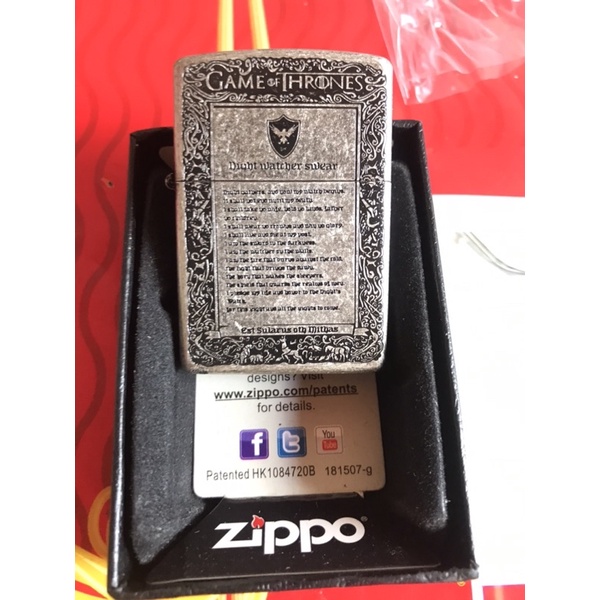 KOREK ZIPPO MOTIF GRAFIR GAME OF THRONES PREMIUM