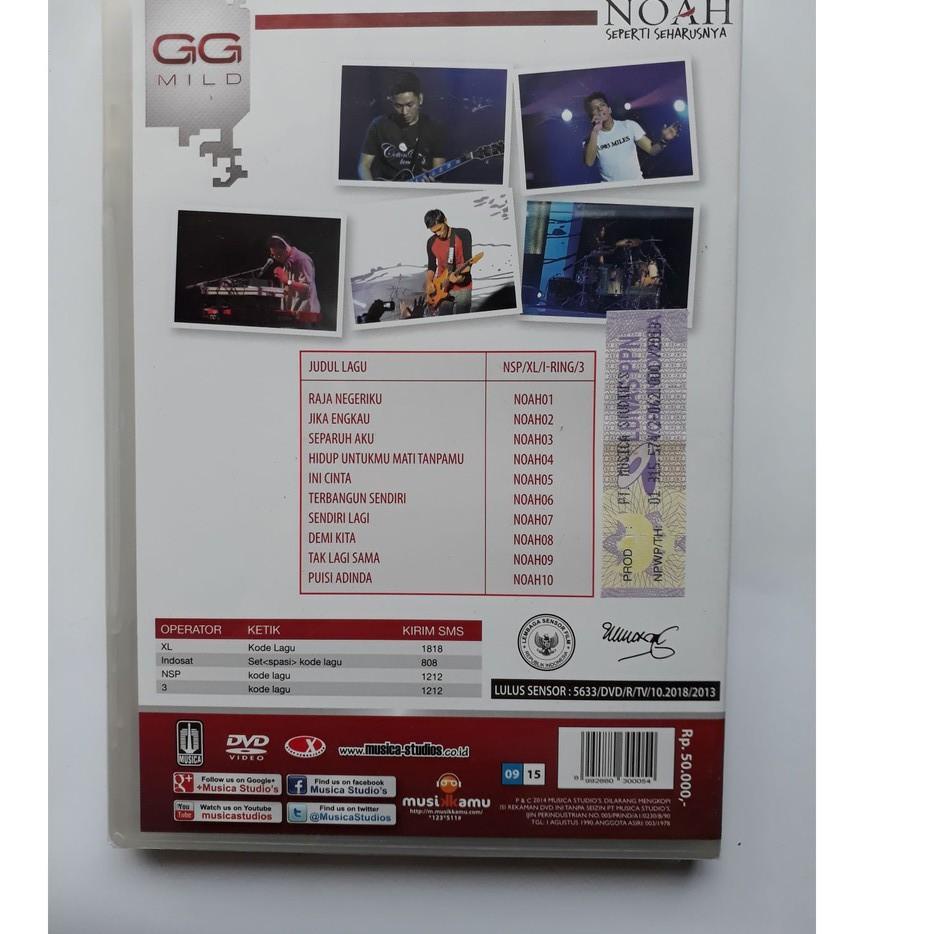 Serba Unik DVD  KARAOKE - NOAH ALBUM SEPERTI SEHARUSNYA