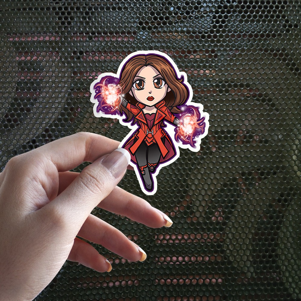 

Sticker Decal Vinyl Tahan Air Wanda Maximoff Chibi