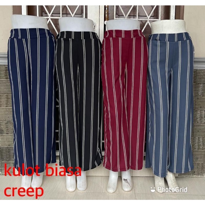 Celana Kulot crepe salur termurah dan terlaris