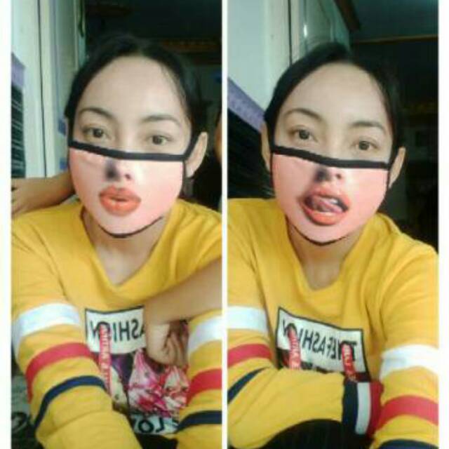 Loser mask import masker bentuk expresi bibir