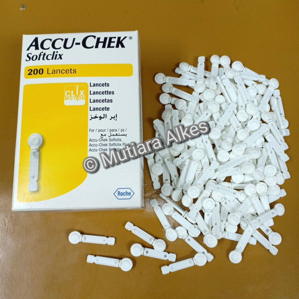 1 BOX - Jarum Accu-Chek Softclix Isi 200Pcs / Blood Lancet Accu Check / Accucheck / Accuchek