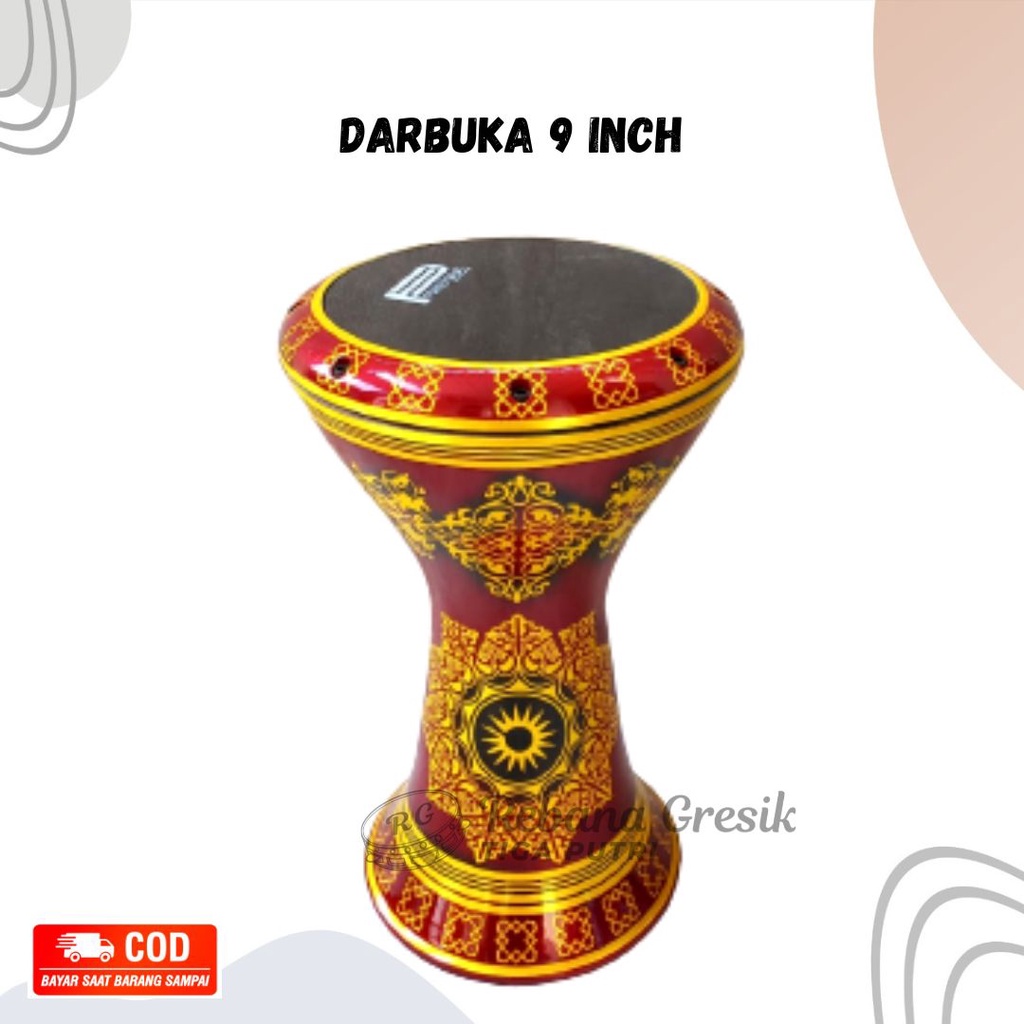 Darbuka alumunium cor dumbuk ukuran 8.3/4 atau 8.75