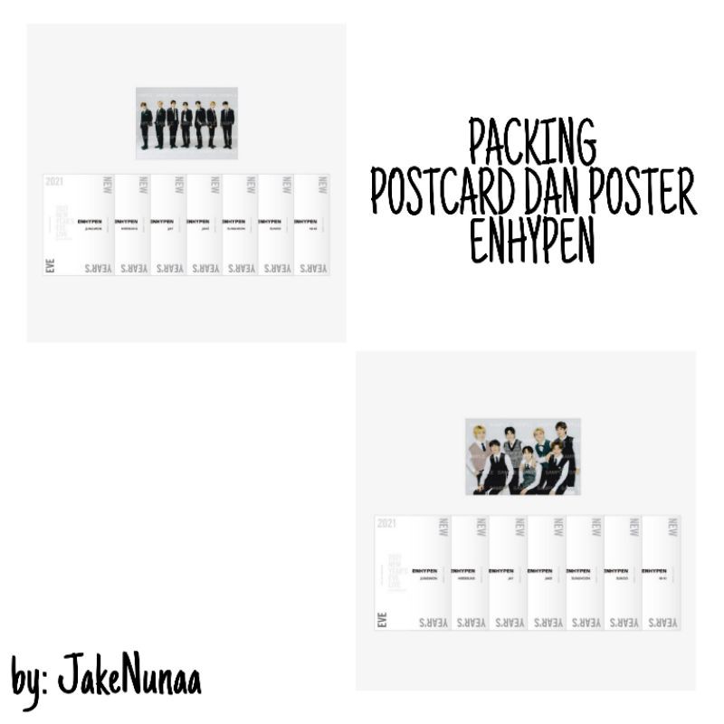 Packing Postcard & Poster Nyel Enhypen