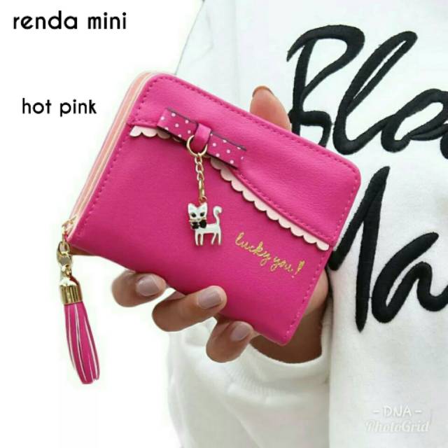 DOMPET MINI RENDA DOMPET KUCING LIPAT MINI/RENDA MINI