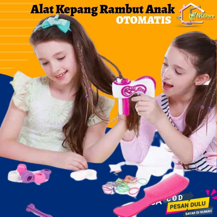 Alat Bantu Kepang Rambut Anak Perempuan Elektrik Otomatis