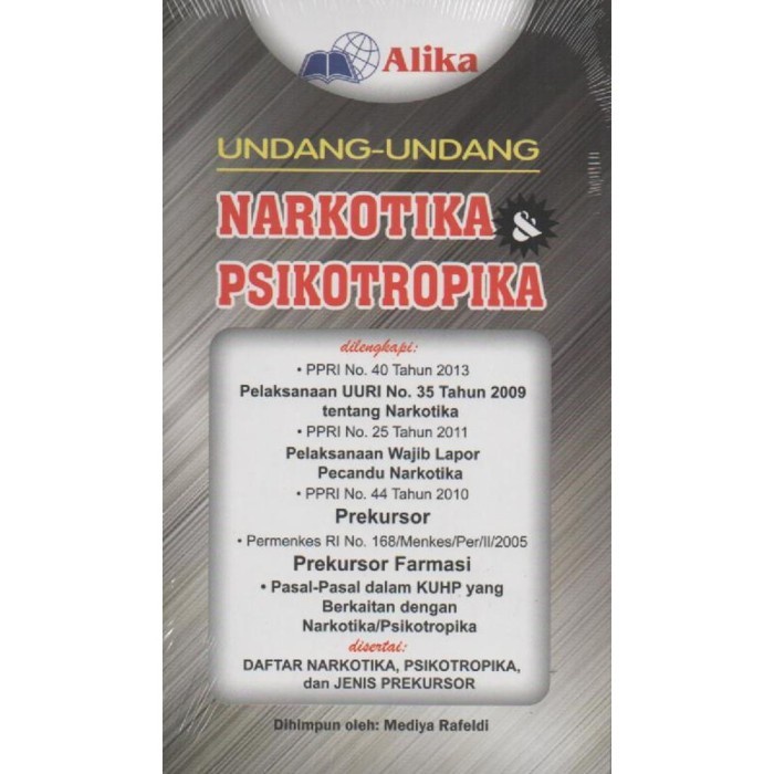 Jual Undang Undang Narkotika And Psikotropika Mediya Rafeldi Original Shopee Indonesia 