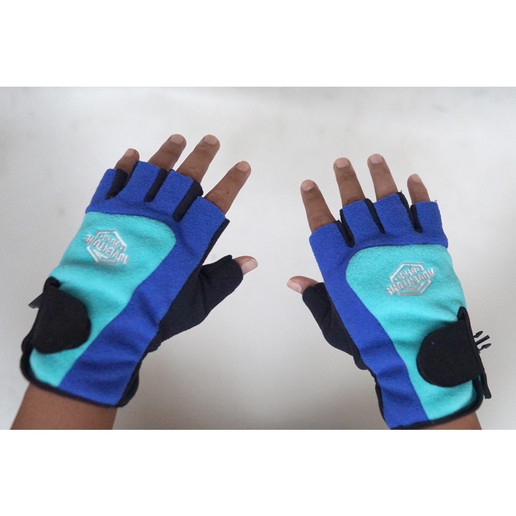 GLOVE sarung tangan gunung pendek setengah jari adventure gear polar