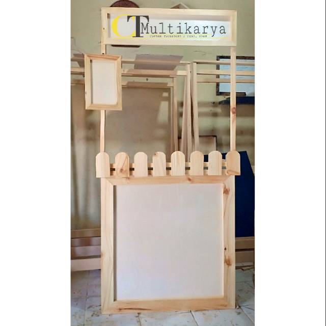 Booth portable / Gerobak lipat kayu jatibelanda