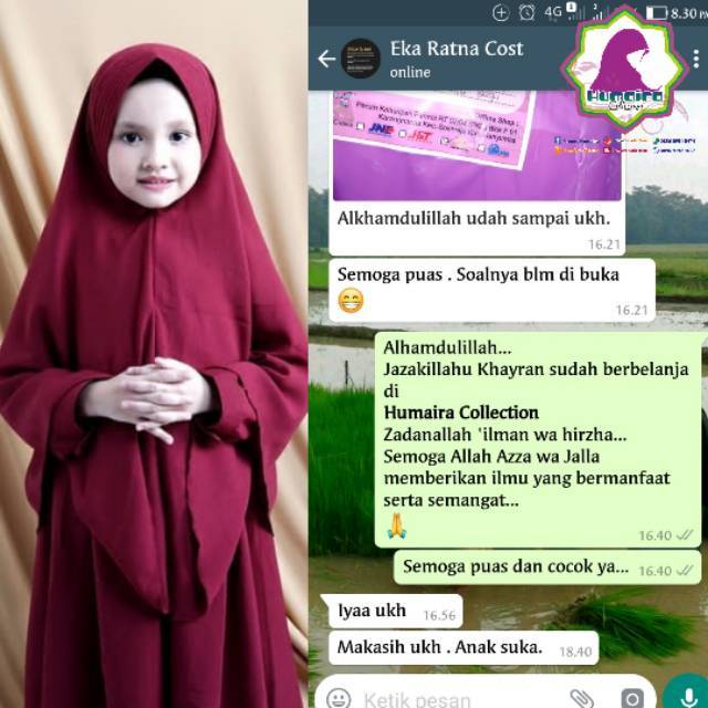 Gamis set Anak/Gamis set Jilbab/Gamis set Anak Syari