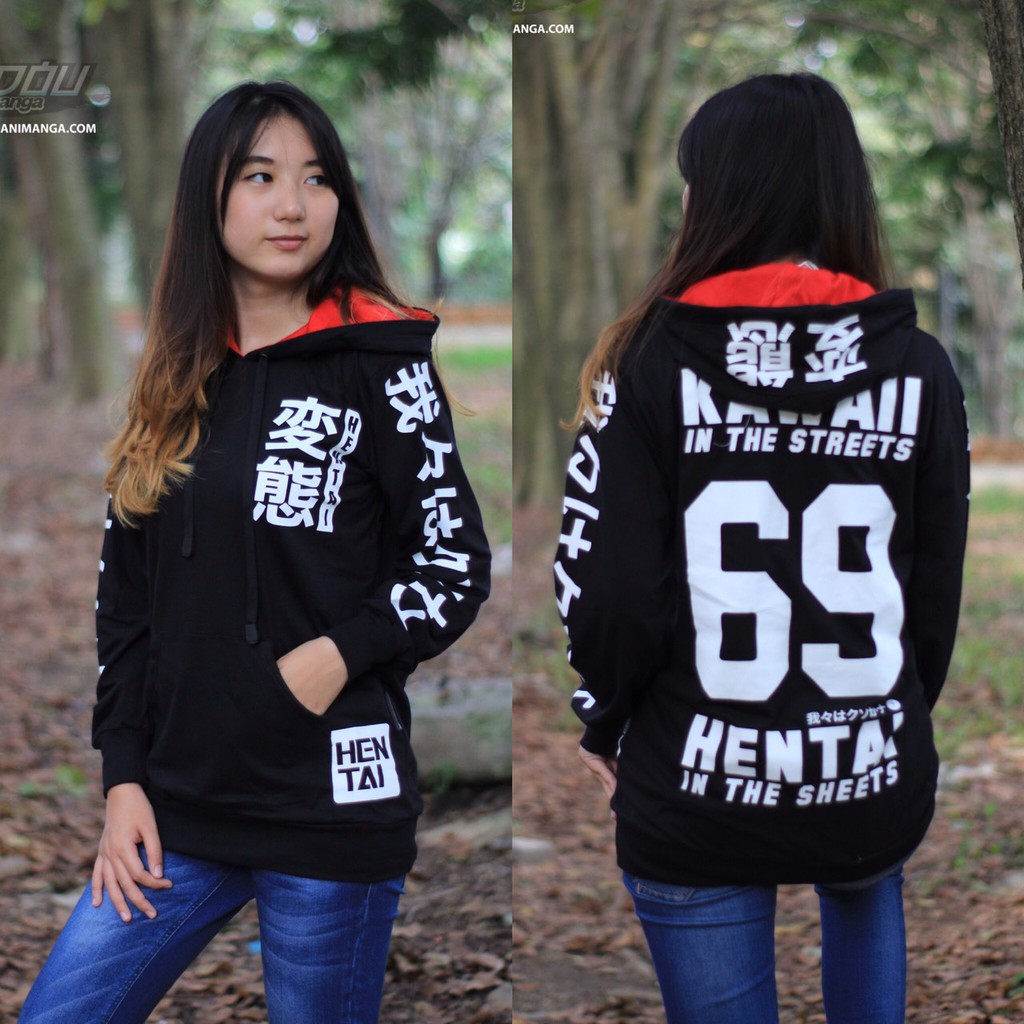 Sweater Hentai x Kawaii Black Red