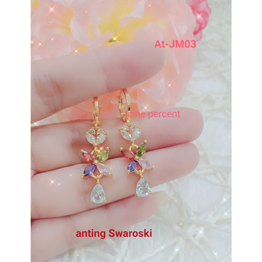 ANTING JURAI SWAROSKI /PERHIASAN DEWASA/AKSESORIS FASHION/FASHION/ANTING