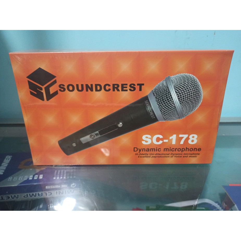 Microphone MIC Cable KARAOKE PROFESIONAL DINAMIC SOUNDCREST SC178