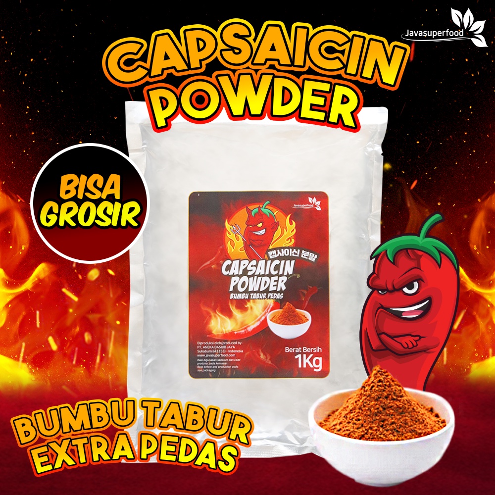 Bubuk Cabe Super Pedas / Bubuk Cabe Pedas / Cabe Bubuk / Bubuk Cabai Kering / CAPSAICIN 1KG