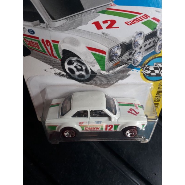 Hotwheels 70 FORD ESCORT RS1600 Putih HW SPEED GRAPHICS