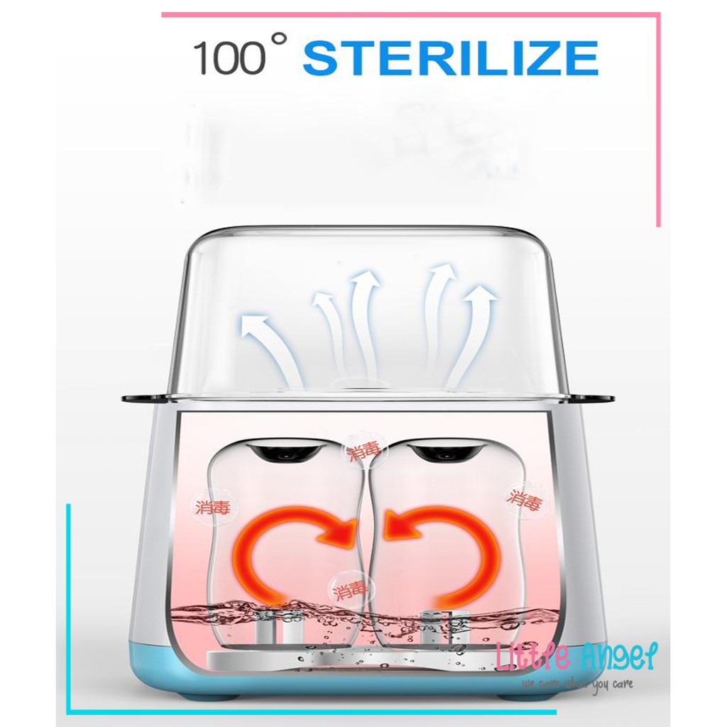 Botol Steril Multifungsi Penghangat Botol Susu Bayi LCD Display Remote Baby Bottle Sterilizer Warmer