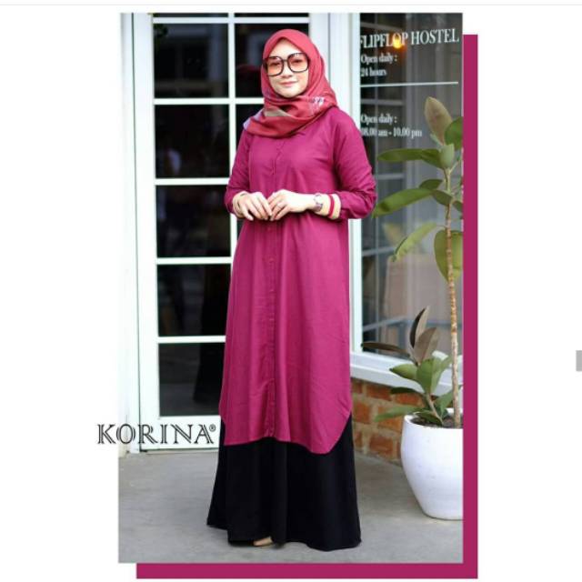Ainun dress red by rumah busana korina