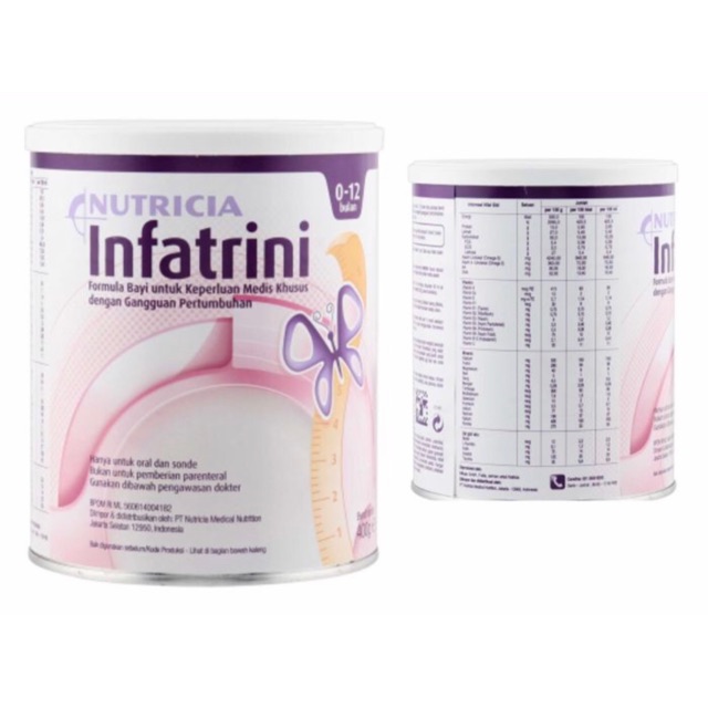 Nutricia infatrini powder kaleng 400 gram ( susu menaikkan berat badan usia 0-12 bulan )