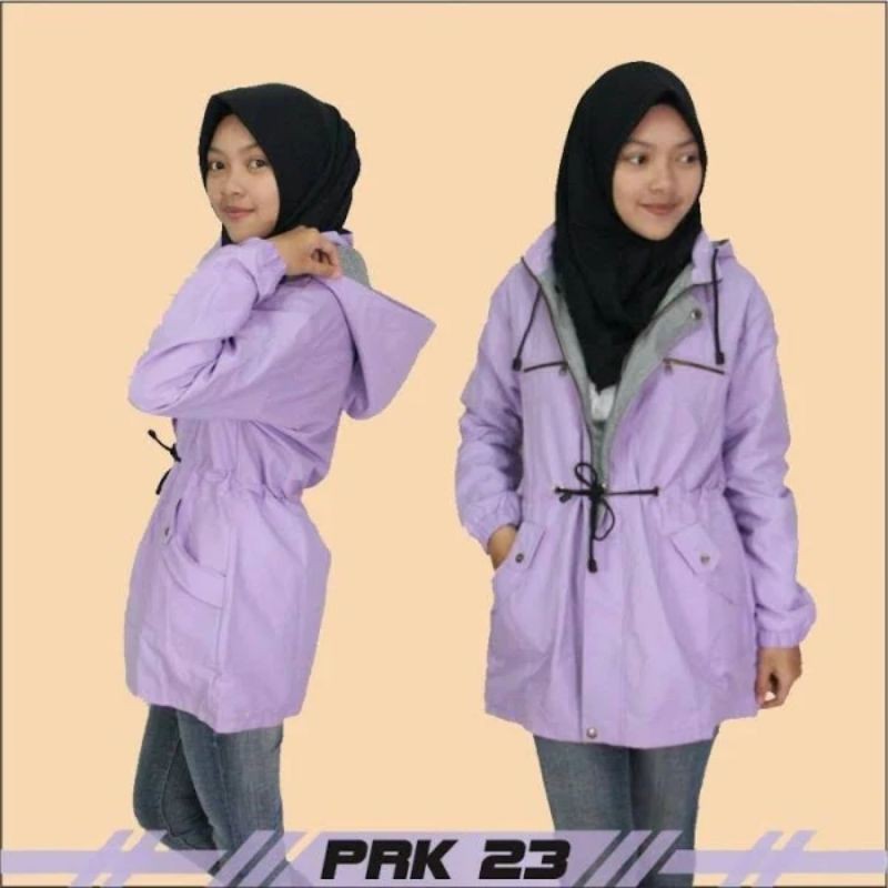 JAKET WANITA PARKA  Ukuran Besar SIZE M/L XL XXL XXXL XXXXL BAHAN KANVAS