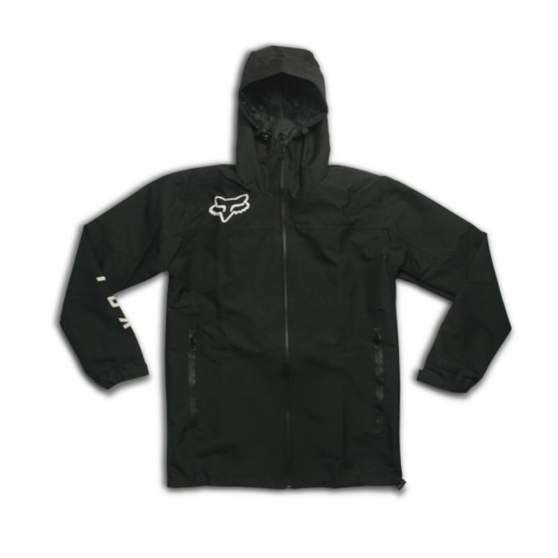 Jaket Fox Racing Full Black Waterproof