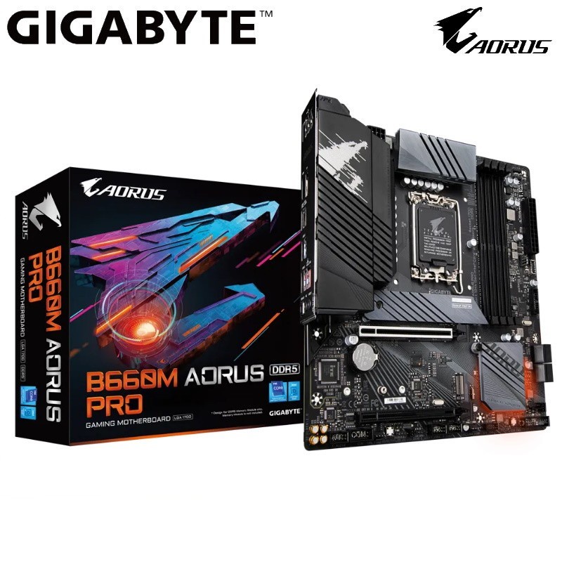 GIGABYTE B660M AORUS PRO DDR5 - Intel Motherboard LGA1700