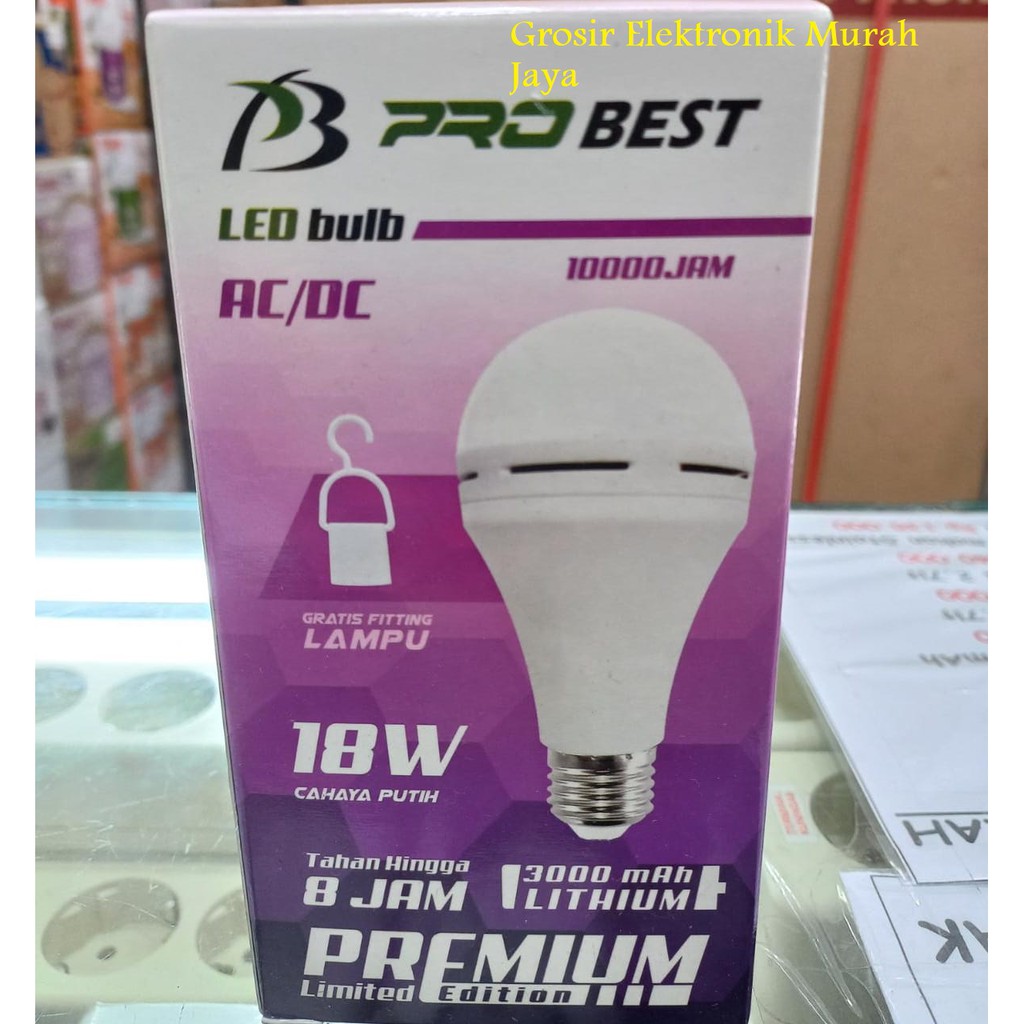 Lampu Emergency Probest 18 Watt / Lampu untuk Mati Lampu FREE BUBBLE WRAP