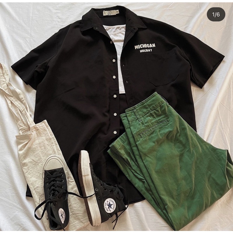 Michigan Holiday Black Shirt/Outer