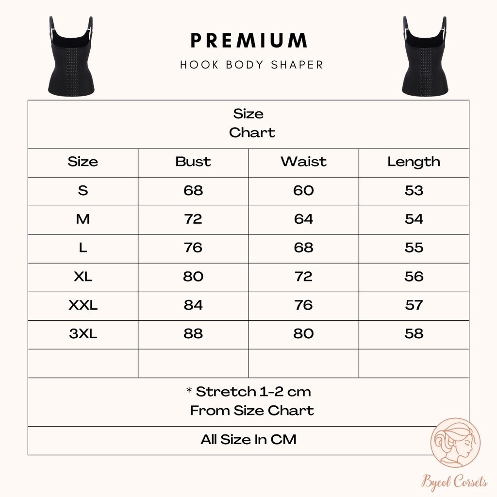 Byeol Corsets - Korset Gym Penyangga Dada Gym Fitnes Vest Bodysuit Corset