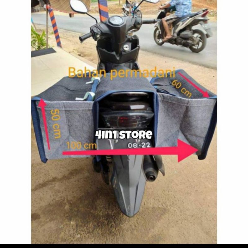 tas motor Kurir tas obrok gondeng Bahan Tebal Awet Bahan goni pabrik