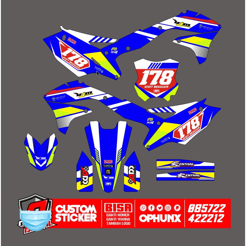 CRF STIKERCUSTOM FULL BODY DECAL STICKER STRIPING 2020