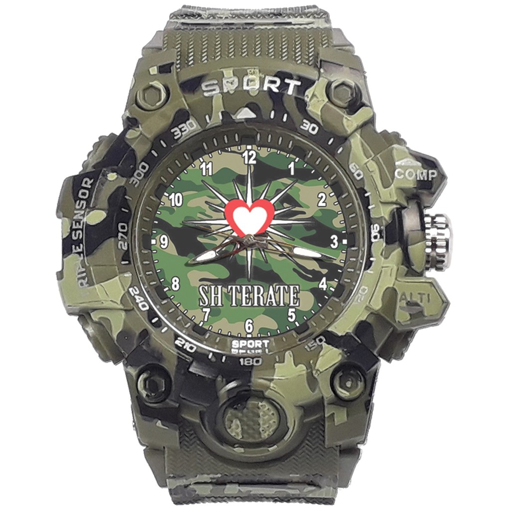 {Istimewa} Jam Tangan PERSAUDARAAN SETIA HATI TERATE - SH 5 Hijau Army Water Resistant