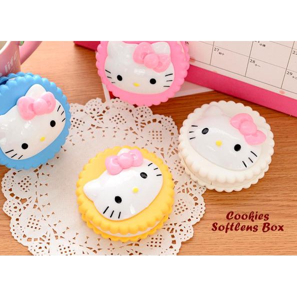 

➽ Cookies Softlens Box HELLO KITTY (Kotak softlens bentuk Cookies) ◊