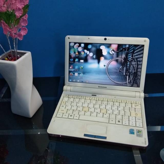 Notebook netbook lenovo s10 intel atom merah merona