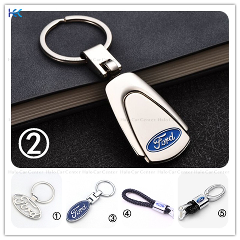 【Ready Stock】Alloy Metal Logo Motorcycle Keychain Car keychain SET for Ford