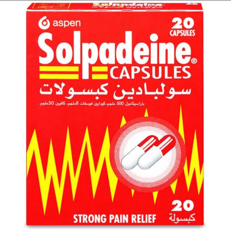 SOLPADEINE CAPSULE 20 PCS IMPORT SAUDI ORIGINAL