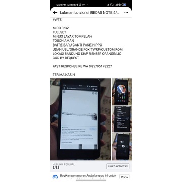 redmi note 4x snapdragon 3/32