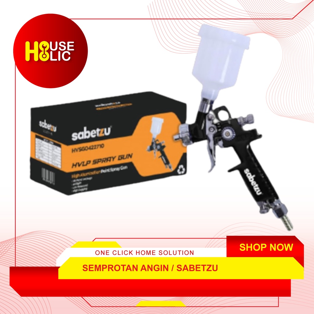 Spray Gun HVLP 125ml 0.8 Mini Semprotan Angin Semprot Cat Tabung Atas