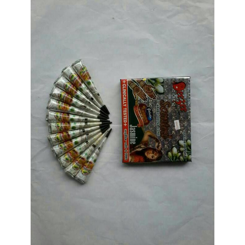 

white henna body painting