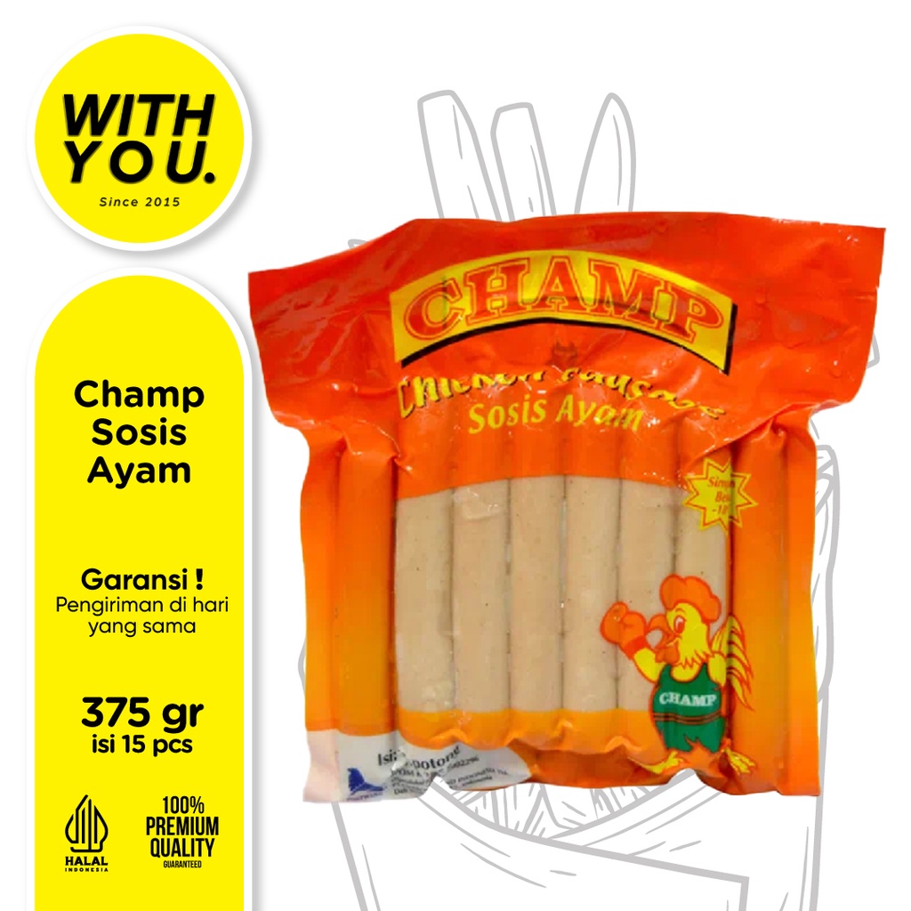 

Champ Sosis Ayam Isi 15 375gr