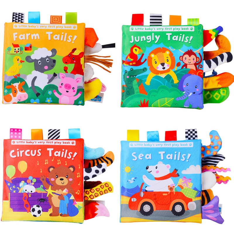 [BIG SALE] Tails SoftBook Buku Bantal Bayi Mainan Buku Kain Edukasi Bayi