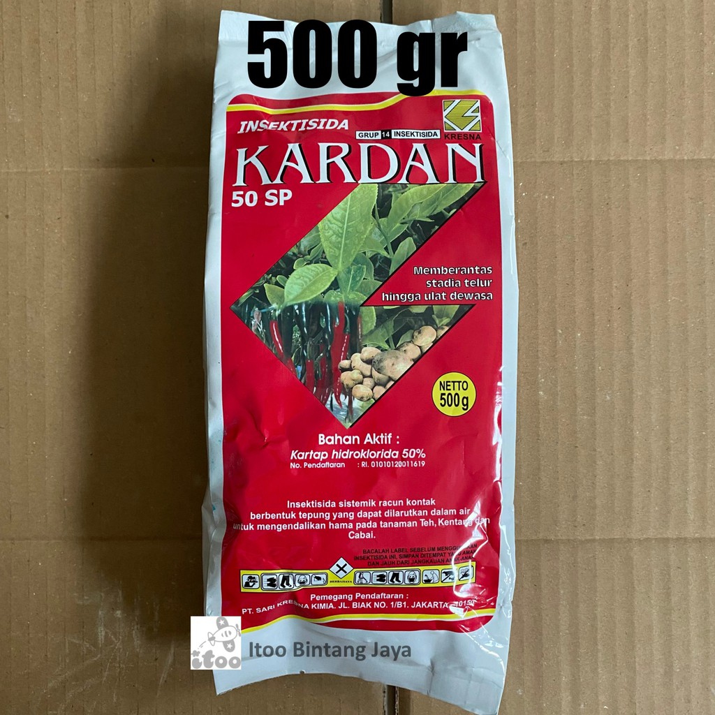 Insektisida Sistemik Untuk Ulat Kardan Kartap Hidroklorida 50SP 500 gr