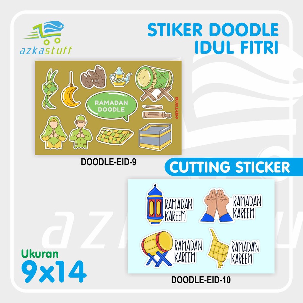 

Stiker Doodle Idul Fitri BEDUK - stiker thumbler sticker aesthetic stiker ramadhan lebaran