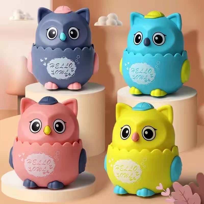 NA -HAPPY OWL TOYS-MAINAN BURUNG HANTU TANPA BATERAI - MAINAN EDUKASI