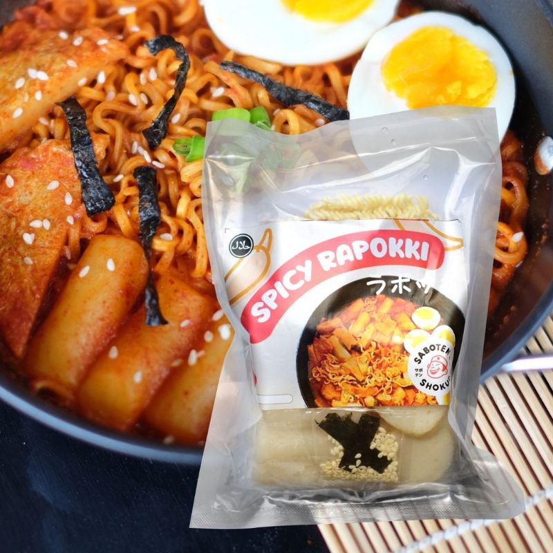 

Spicy Rapokki Saboten Shokudo | Ramen Topokki Instan Halal Siap Masak
