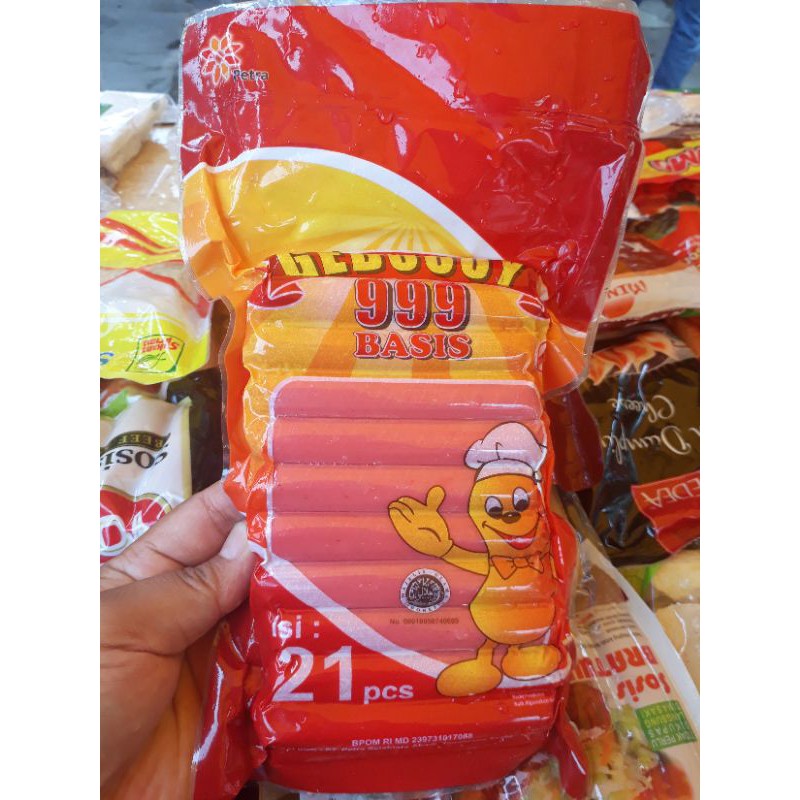 

PROMO !!! SOsis basis geboy merah 999 isi 21 / sosis basis / sosis isi 21 / sosis sapi merah