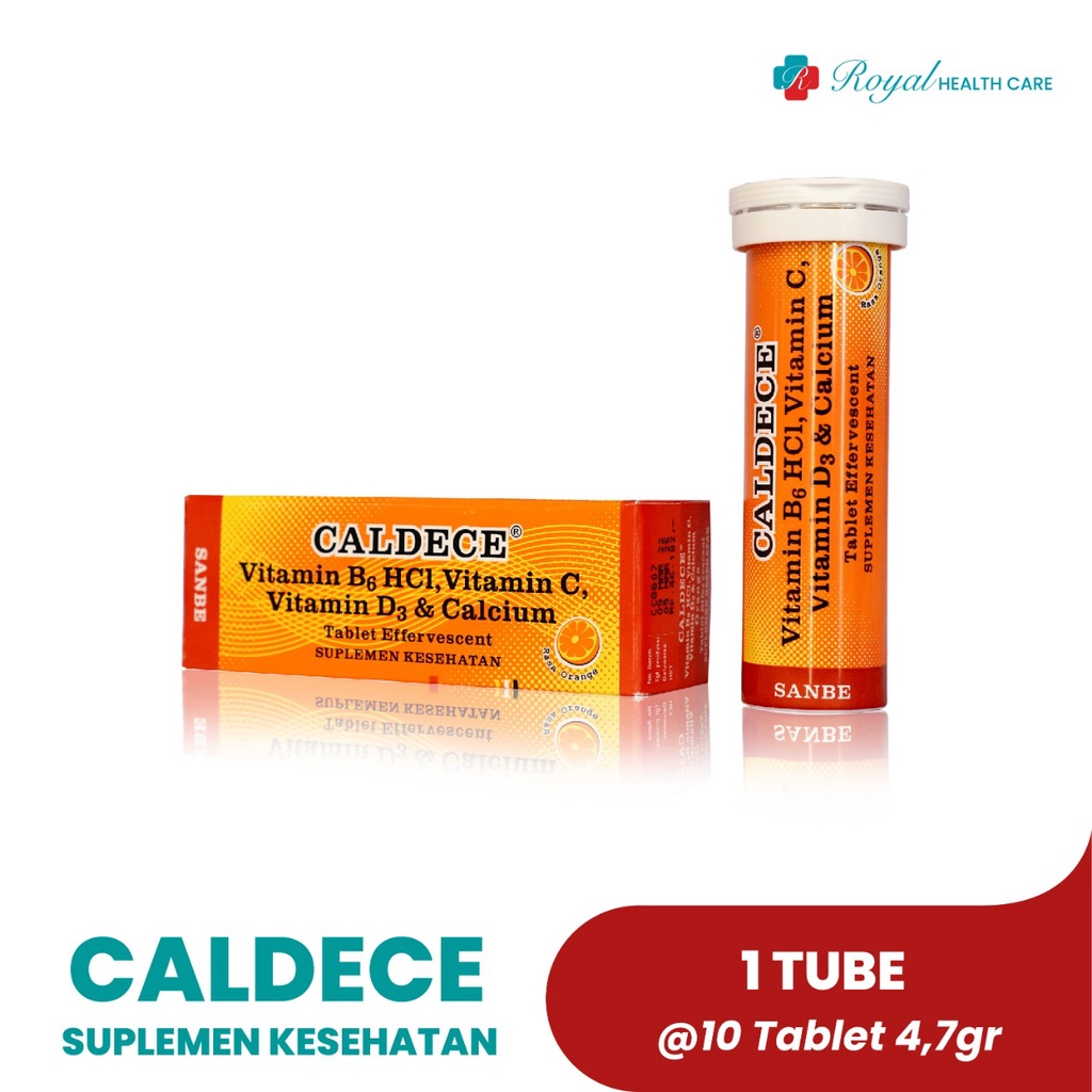 CALDECE TUBE 10 TABLET Vitamin &amp; Suplement Untuk Kesehatan Tulang