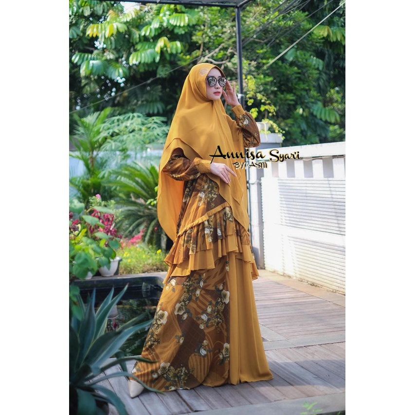 DRESS // ANNISA SYARI BY ASM // GAMIS TERMURAH COD PAKAIAN WANITA ORIGINAL REMAJA SYAR'I 2021