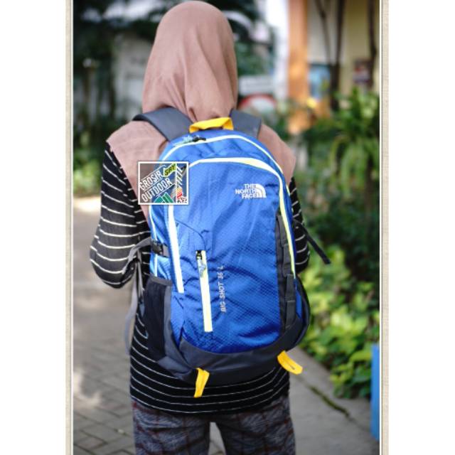 tas daypack TNF Big Shot Lokal 35L , tas gunung daypack tnf bigshot 35 liter bomus raincover